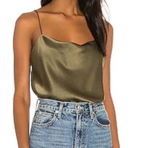 Alice + Olivia Harmon Top in Olive